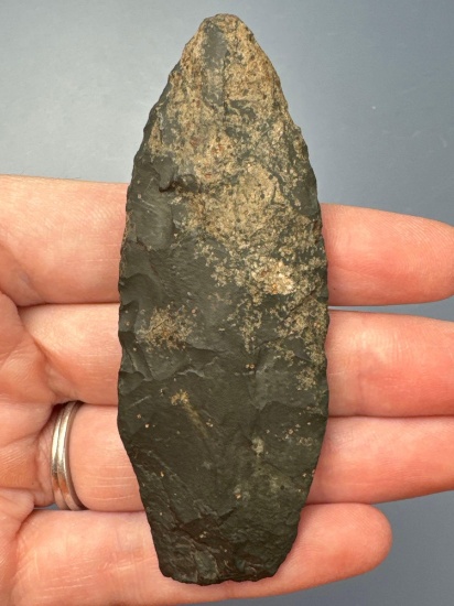 Fine 3 1/4" Lanceolate Point, Greene, Found in Hartford Co., Connecticut, Ex: Dumeer