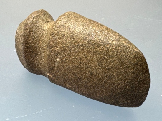 SUPERB 4 1/2" Axe, 3/4 Groove, SITS ON END, Found in Ohio, Ex: Atkins Collection