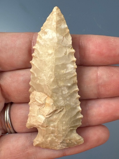 2 5/8" Serrated Pine Tree Point, Found in Tennessee, Ex: Jerry Dickey