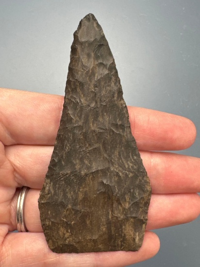 3 3/8" Pentagonal Knife, Chert, Found in Erie Co., New York