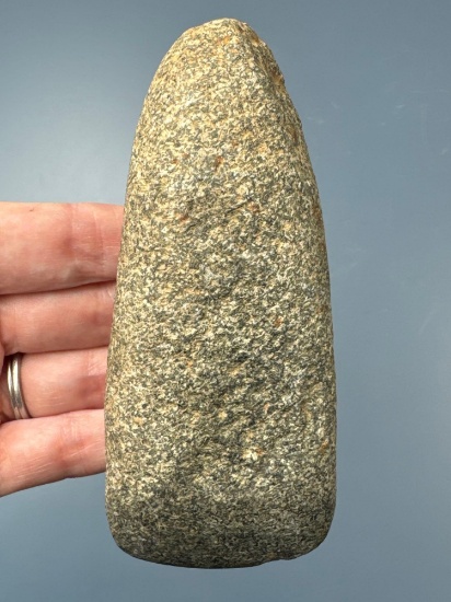 4 1/2" Polished Hardstone Celt, Found in Lancaster Co., PA, Ex:Ted Knieriem