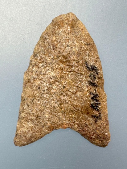 RARE 1 9/16" Fluted Clovis, Found by Sonny Delong, Lancaster Co., PA, Oolitic Quartzite,