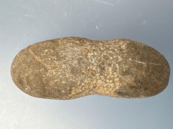 3 1/4" Tie on Bannerstone or Miniature Grooved Club, Found in NJ, Ex: Middleton Collection, Podpora