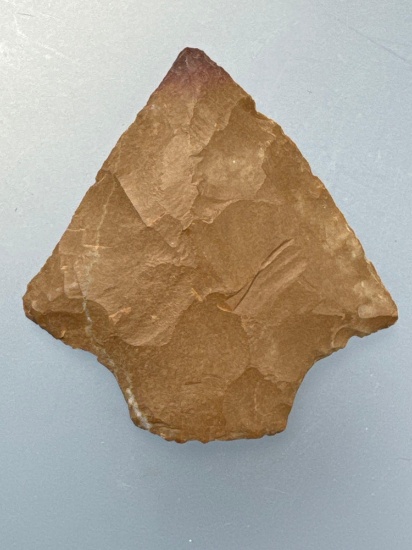 NICE 1 3/4" Jasper Lehigh Broadpoint, Found in the Oley Valley, Berks Co., PA, Ex: Ted Knieriem