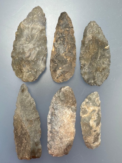 6 Fine Blades, Knives, Longest is 3 3/4", Found Greenwood Co., Kansas by Mr Miller
