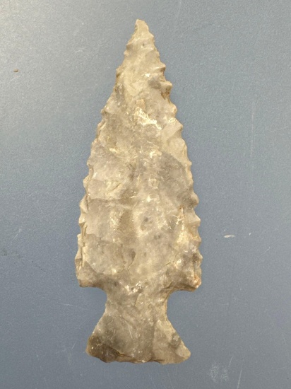 FINE 1 1/16" Rockwall Point, Birdpoint, Found by Mr. Miller in Ponca City, OK Near Arkansas River