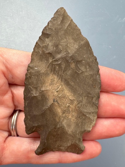 FINE 3 1/8" Corner Notch Jacks Reef Point, THIN, Found in Ohio, Ex: Sexton Collection
