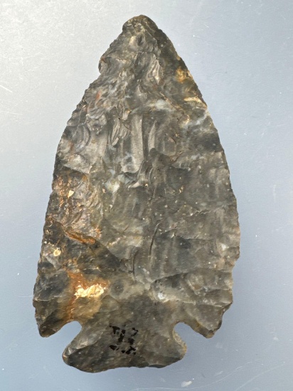 SUPERB 3 1/2" Dovetail/Lost Lake, Coshocton Chert, Found in Hardin Co., Ohio, Ex: Harold Sexton