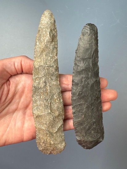 Pair of Curved Knives, Longest is 6 1/2", Found along the Nemaha River in Nemaha Co., Kansas