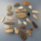 26 Various Arrowheads, Longest is 2 1/2