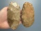 SUPERB Pair of Polished Bit Spades/Celts, Found in Midwestern US, Longest is 5