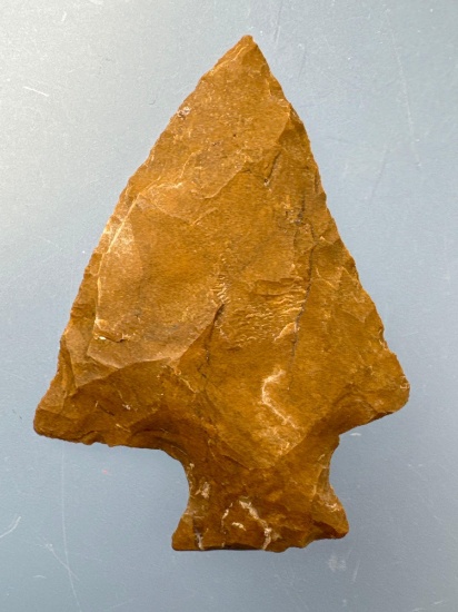 1 3/4" Fine Jasper Perkiomen, Found in Berks Co., Pennsylvania, Ex: F. Flizack, T. Madeira