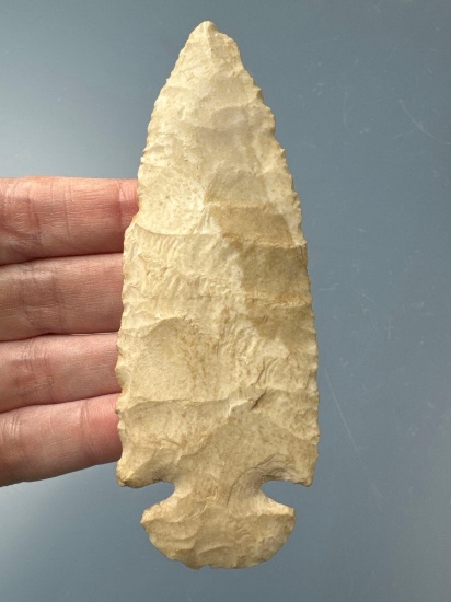 4 3/16" Burlington Chert Dovetail, Found in Calhoun, Illinois, Dickey COA
