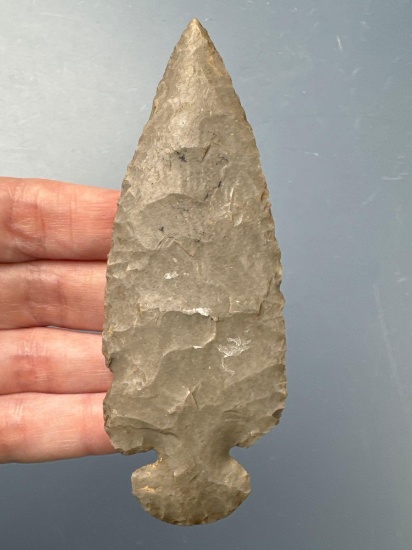 NICE 4 1/8" Dovetail Point, Kentucky, Dickey COA, Nice Example, Hornstone