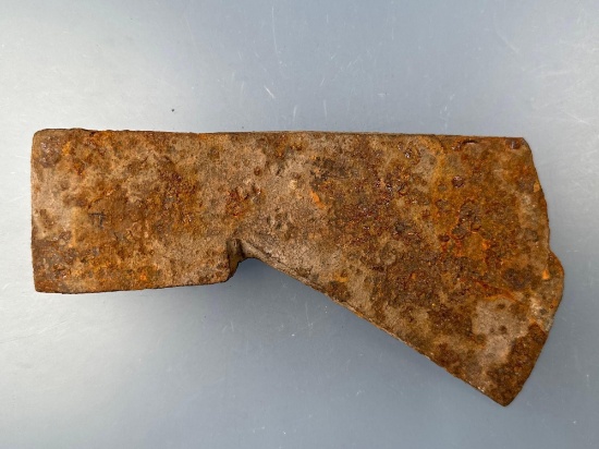 LARGE 8" Biscayne Trade Axe, w/MARKINGS, Found on the Dann Site, Seneca, Iroquoian Artifact