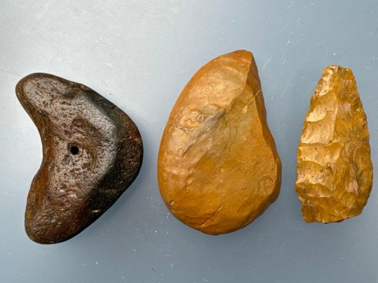 Knife, Megalodon and Nodule, Found TOGETHER, Cache, West Hampton, Long Island, New York,