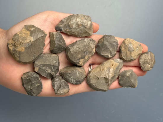 Lot of Onondaga Chert Scrapers, Found in Chautauqua Co., New York, Fine Examples!