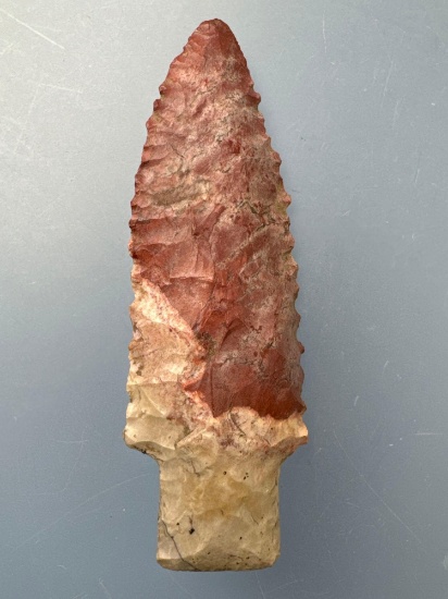 FINE 2 5/8" Horse Creek Chert Point, Stemmed, Found in Hardin Co., Tennessee, Ex: Jim Spears