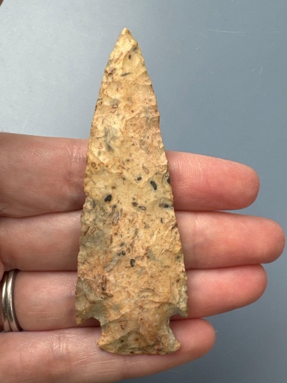 COLORFUL 3 1/8" Corner Notch Point, Found in Greenwood Co., Kansas by Terry Miller