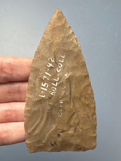 WOW 4" Semi-Translucent Yuma Blade, Found in North Carolina, Ex: Rolland Collection