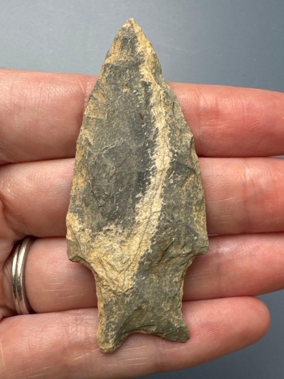 IMPRESSIVE Banded Rhyolite 2 5/8" Piedmont Point, Found Along Delaware River in Pennsylvania,
