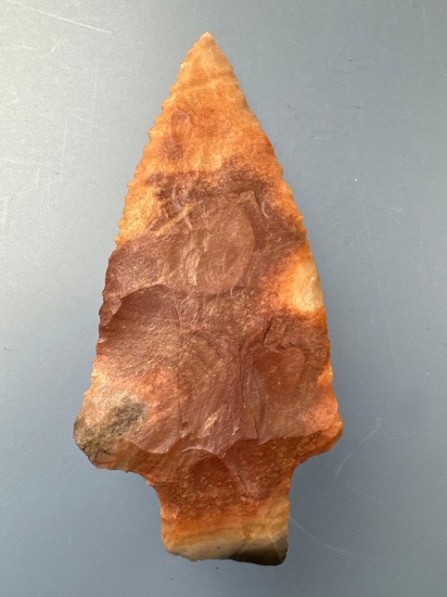 IMPRESSIVE 2 3/4" Horse Creek Chert Point, Pickwick, Serrated, Found in Alabama, Ex: Jim Spears