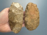 SUPERB Pair of Polished Bit Spades/Celts, Found in Midwestern US, Longest is 5