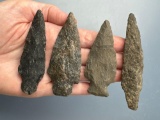 4 Stemmed Points, Longest is 3 1/2