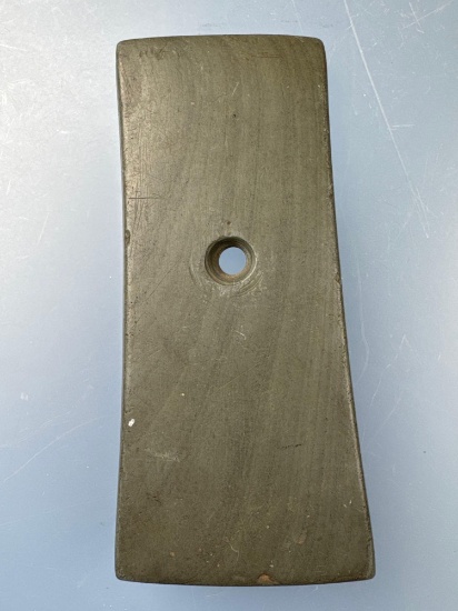 FINE 4 1/2" EX: ROOT Banded Slate Bell Pendant, Mercer Co., Pennsylvania by Ernie 1942, PICTURED