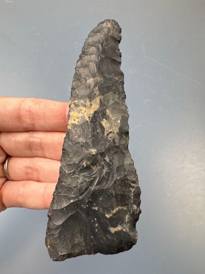 FINE 4 7/8" Coshocton Chert Knife, Found in Hardin Co., Ohio