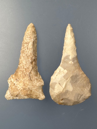 Pair of Chert Drills, Hafted, Longest is 2 1/2", Found in Missouri