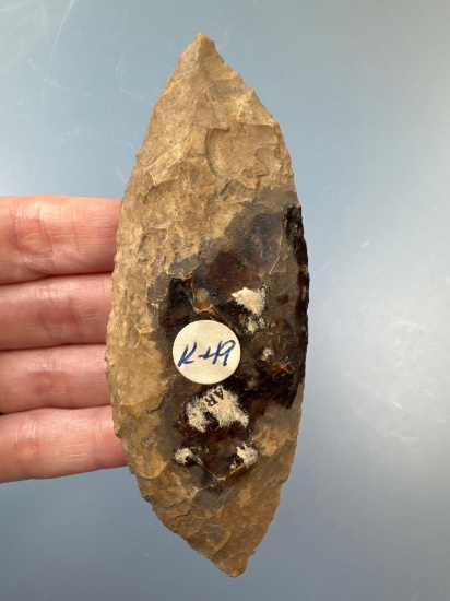 NICE 4 1/2" Bi-Pointed Blade, Found in Arkansas, Ex: Small Collection of Connecticut.