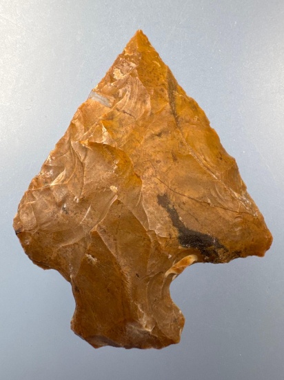 FINE 1 7/8" Jasper Perkiomen Point, Found in Southeastern Pennsylvania, Ex: Jeff Fisher, Ex: Jeff