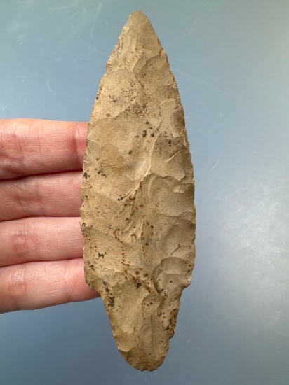 Nice 4 1/16" Adena Point, Found in Pulaski Co., Illinois, Large Example, Dickey COA