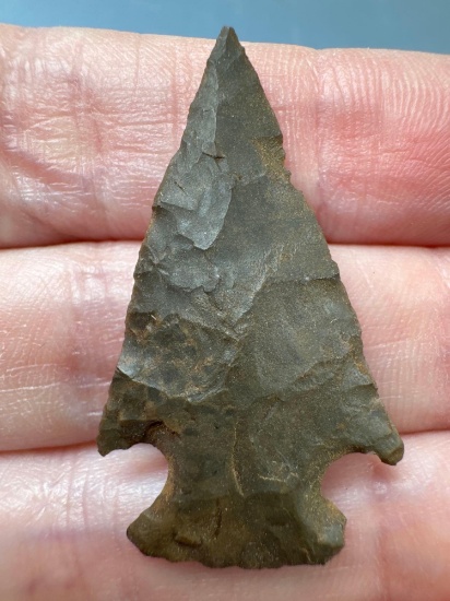 FINE 1 5/8" Vestal Corner Notch, Esopus, Found in New York, Ex: Galley Reed of Sidney, New York