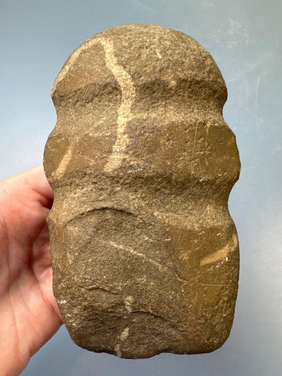 RARE 5 5/8" Double Grooved Axe, Found in Myerstown, Pennsylvania, Ex: Bob Bausher