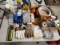 LOT OF GLOVES, WIRE AND MISC