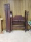 WOODEN HEAD AND FOOT BOARD - TWIN SIZE