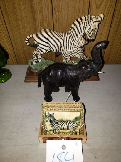 ELEPHANT AND ZEBRA DECOR