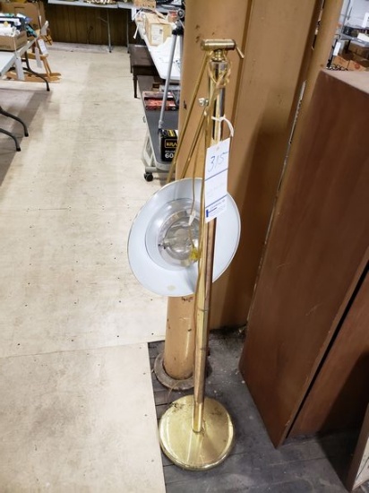 GOLD TONE FLOOR LAMP