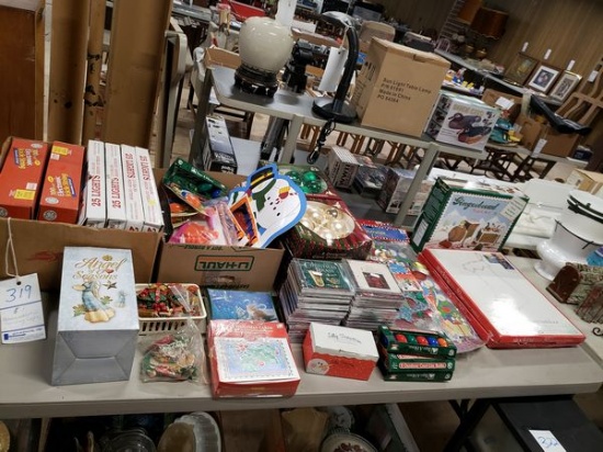 LOT OF HOLIDAY LIGHTS AND DECOR