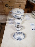 SET OF W.H. GRINDLEY SEMI PORCELAIN WITH MARGOT DESIGN