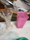 ASSORTED GLASS VASES