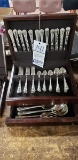 SET OF SILVERWARE IN CASE