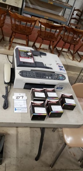 BROTHER INTELLIFAX 2480C FAX MACHINE WITH INK