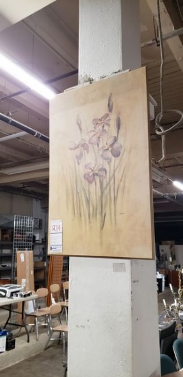 FLORAL ARTWORK BY BLUM 36" X 24"