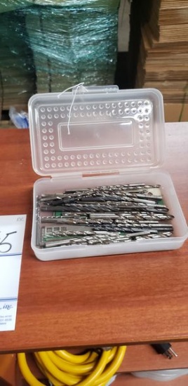 BIN OF 59 DRILL BITS