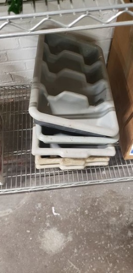 5 SILVERWARE TRAYS