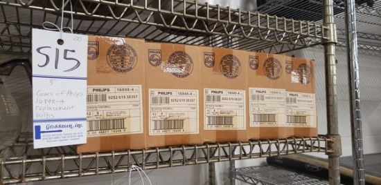 5 CASES OF PHILIPS 16848-4 REPLACEMENTS BULBS