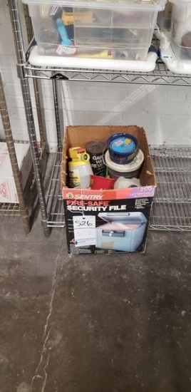 BOX OF TIKI CANDLES AND MISC